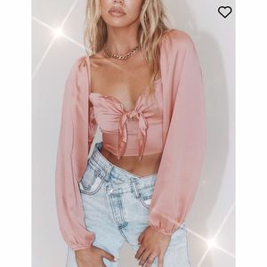 Princess Polly Estee Satin Crop Top